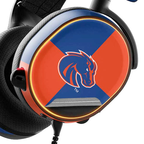 Boise State University Broncos Checkered SteelSeries Arctis 3 Skin